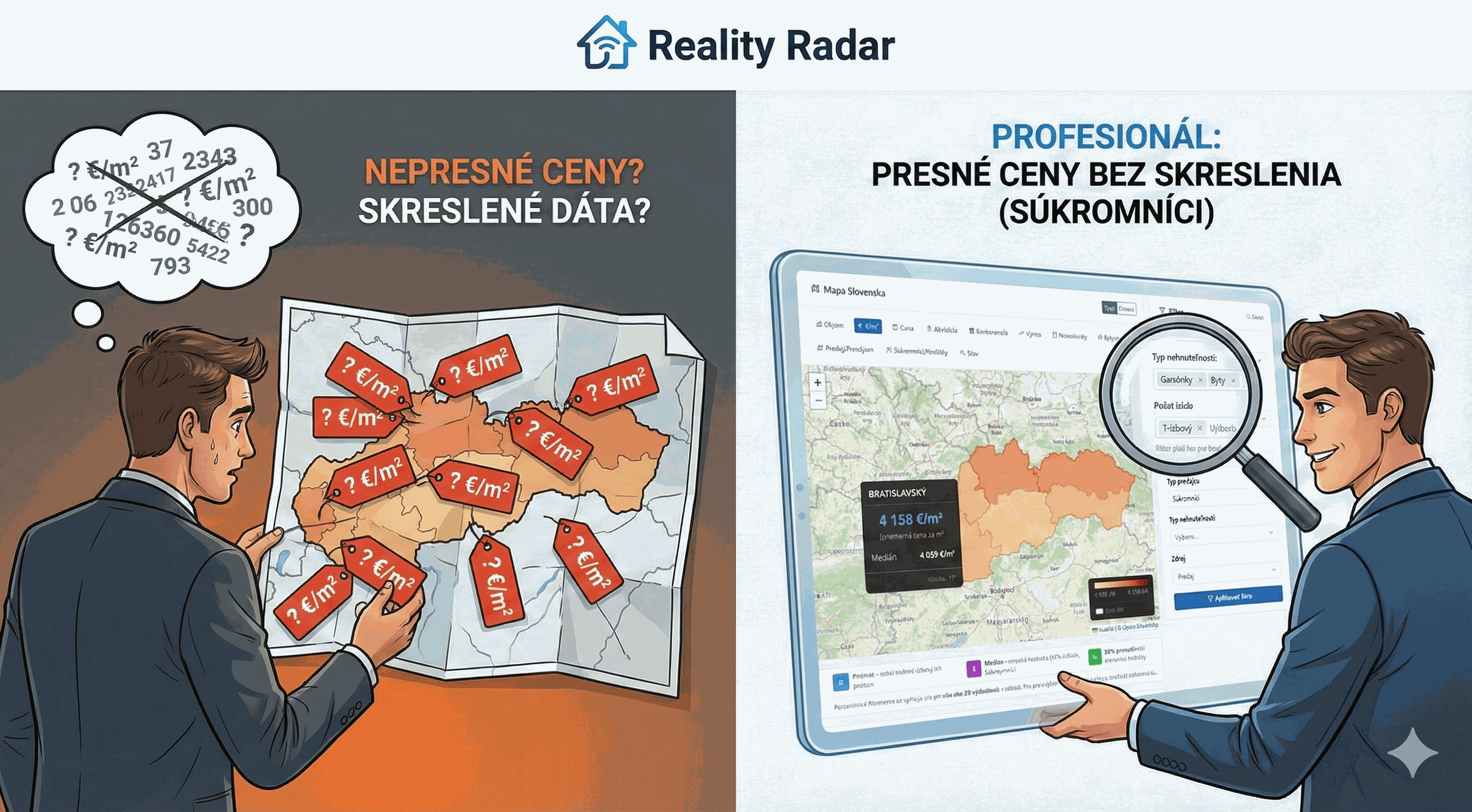 Prečo mediánová cena nie je to isté ako priemerná